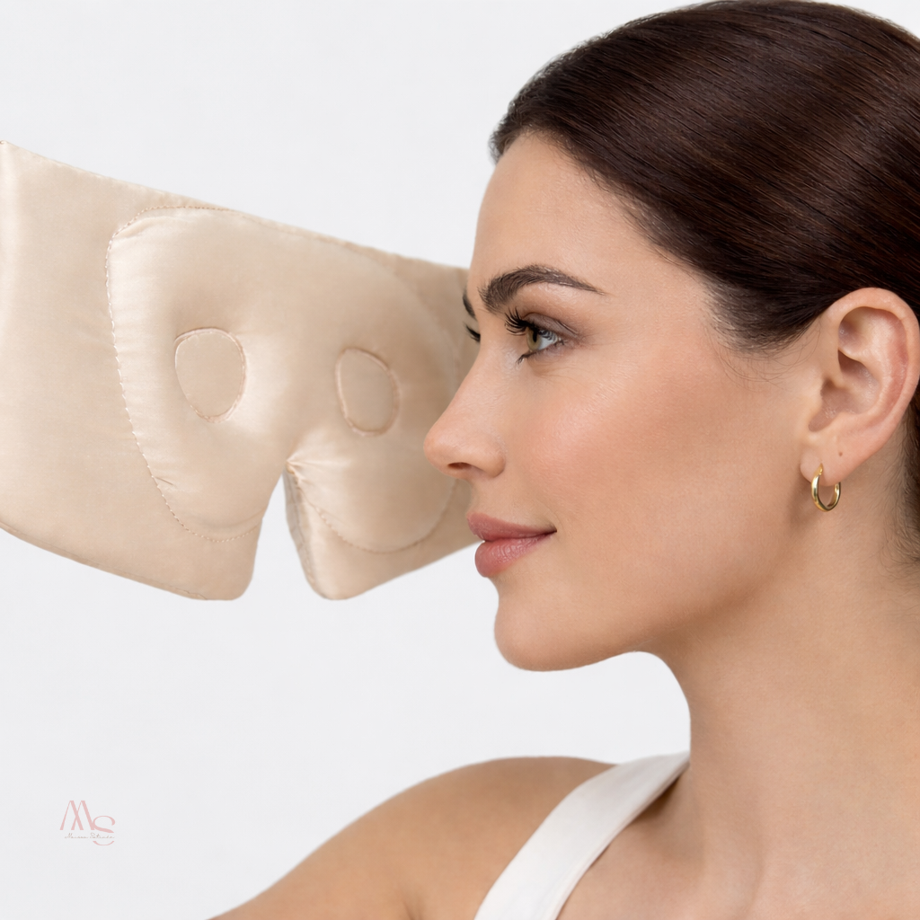 Masque de nuit en soie de mûrier