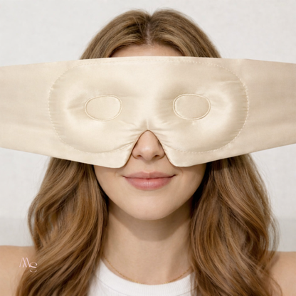 Masque de nuit en soie de mûrier