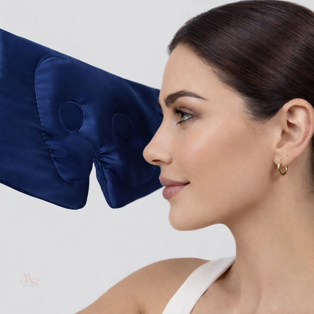 Masque de nuit en soie de mûrier