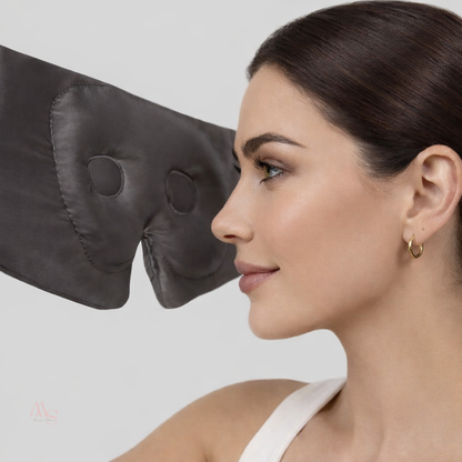 Masque de nuit en soie de mûrier