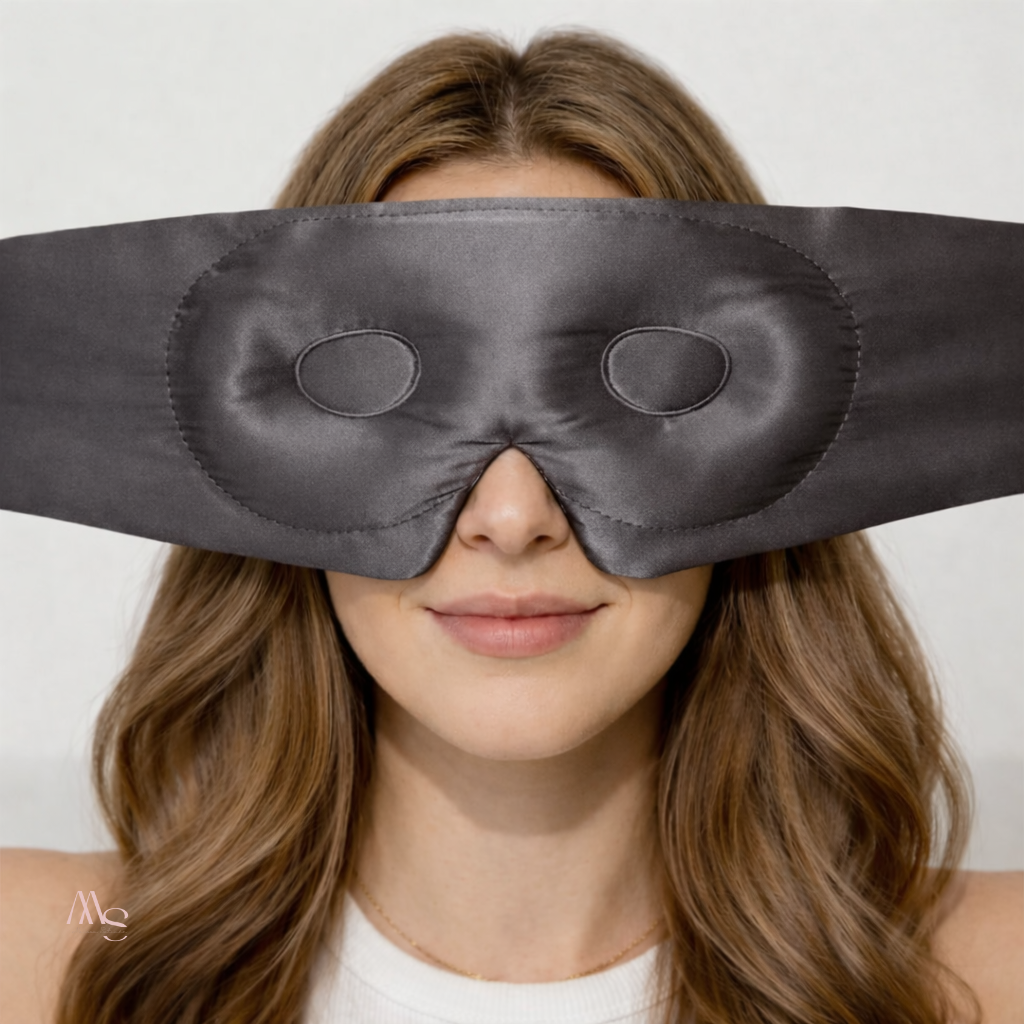 Masque de nuit en soie de mûrier