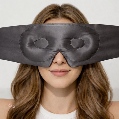 Masque de nuit en soie de mûrier