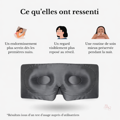 Masque de nuit en soie de mûrier