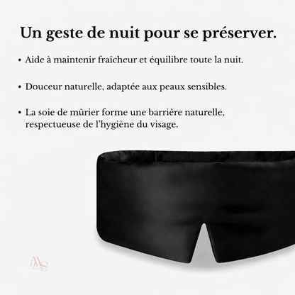 Masque de nuit en soie de mûrier