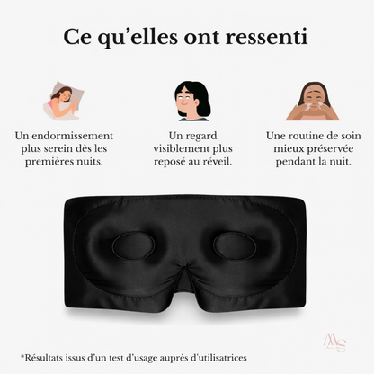 Masque de nuit en soie de mûrier