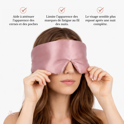 Masque de nuit en soie de mûrier