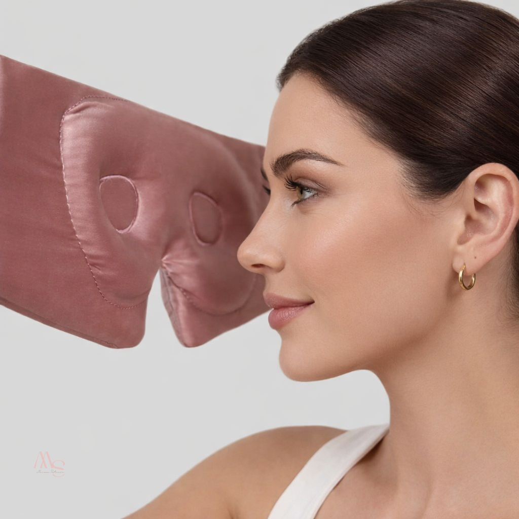 Masque de nuit en soie de mûrier